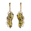 Handcrafted Amber Earrings In Gold The Rialto, image 