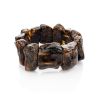 Natural Black Amber Bracelet The Volcano, image 