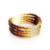 Faceted Multicolor Amber Bracelet The Prague, image 