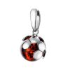 Amazing Silver Pendant With Cherry Amber The League, image 