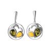Fabulous Amber Dangle Earrings In Sterling Silver The Eagles, image 