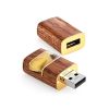 16 Gb Handcrafted Amber Flash Drive With Wood The Indonesia, image 