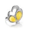 Honey Dazzling Amber Ring In Sterling Silver The Eagles, Ring Size: 9 / 19, image 