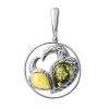 Fabulous Amber Pendant In Sterling Silver The Eagles Collection​, image 