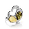 Multicolor Dazzling Amber Ring In Sterling Silver The Eagles, Ring Size: 9 / 19, image 