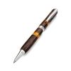 Handmade Wenge Wood Pen With Honey Amber The Indonesia, image 