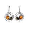 Fabulous Amber Dangle Earrings In Sterling Silver The Eagles, image 