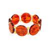Two Toned Amber Stretch Bracelet, image 