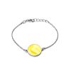 Chain Amber Bracelet In Sterling Silver The Monaco, image 