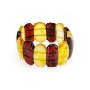 Two Toned Amber Flat Beaded Bracelet, image 