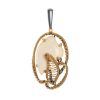Gold-Plated Pendant With natural Mammoth Tusk The Era, image 