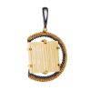 Round Gold Plated Pendant With Natural Mammoth Tusk The Era, image 