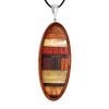 Unisex Wooden Pendant With Honey Amber The Indonesia, image 