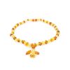Amber Angel Shaped Pendant Necklace, image 