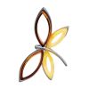 Butterfly Amber Pendant In Sterling Silver The April, image 