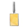 Geometric Amber Pendant In Sterling Silver The London, image 