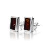 Amber Earrings In Sterling Silver The London, image 