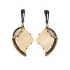 Gold-Plated Drop Earrings With Mammoth Tusk The Era, image 