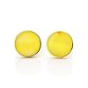Amber Studs In Gold-Plated Silver The Monaco, image 