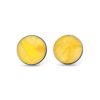 Stud Amber Earrings In Sterling Silver The Monaco, image 