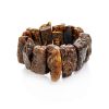 Cognac Amber Beaded Bracelet The Volcano, image 