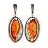 Amber Earrings In Gold-Plated Silver The Triumph, image 