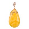 Honey Amber Pendant In Gold The Cascade, image 