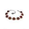Cherry Amber Bracelet In Sterling Silver The Aster, image 