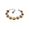 Amber Bracelet In Sterling Silver The Aster, image 