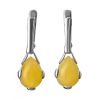 Honey Amber Earrings In Sterling Silver The Twinkle, image 
