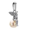 Silver Pendant With Cultured Pearl The Angel, image 