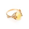 Oval Cut Amber Ring In Gold The Crocus, Ring Size: 8.5 / 18.5, image 