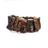 Cognac Amber Beaded Bracelet The Volcano, image 