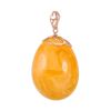 Honey Amber Pendant In Gold The Cascade, image 