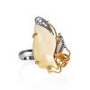 Adjustable Gold-Plated Ring With Mammoth Tusk The Era, Ring Size: Adjustable, image 