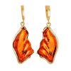 Amber Earrings In Gold-Plated Silver The Lagoon, image 