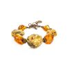 Raw Amber Bracelet With Brass Beads The Indonesia, image 