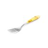 Sterling Silver Dessert Fork With Amber Mosaic, image 
