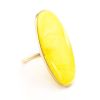 Oval Amber Ring In Gold, Ring Size: 6.5 / 17, image 