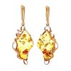 Handcrafted Amber Earrings In Gold The Rialto, image 