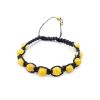 Iconic Shamballa Bracelet With Honey Amber Beads, image 