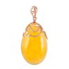 Amber Pendant In Gold The Cascade, image 