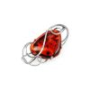 Sterling Silver Brooch With Handcrafted Amber Stone The Rialto, image 