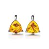 Cognac Amber Earrings In Sterling Silver The Etude, image 