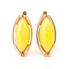 Amber Earrings In Gold-Plated Silver The Ballade, image 