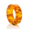 Mat Cognac Amber Band  Ring The Magma, image 