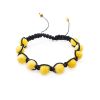 Bright Honey Amber Shamballa Bracelet, image 
