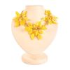 Opulent Amber Floral Necklace The Primula, image 