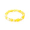 Honey Amber Beaded Stretch Bracelet, image 
