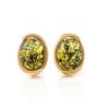Amber Earrings In Gold-Plated Silver The Strauss, image 